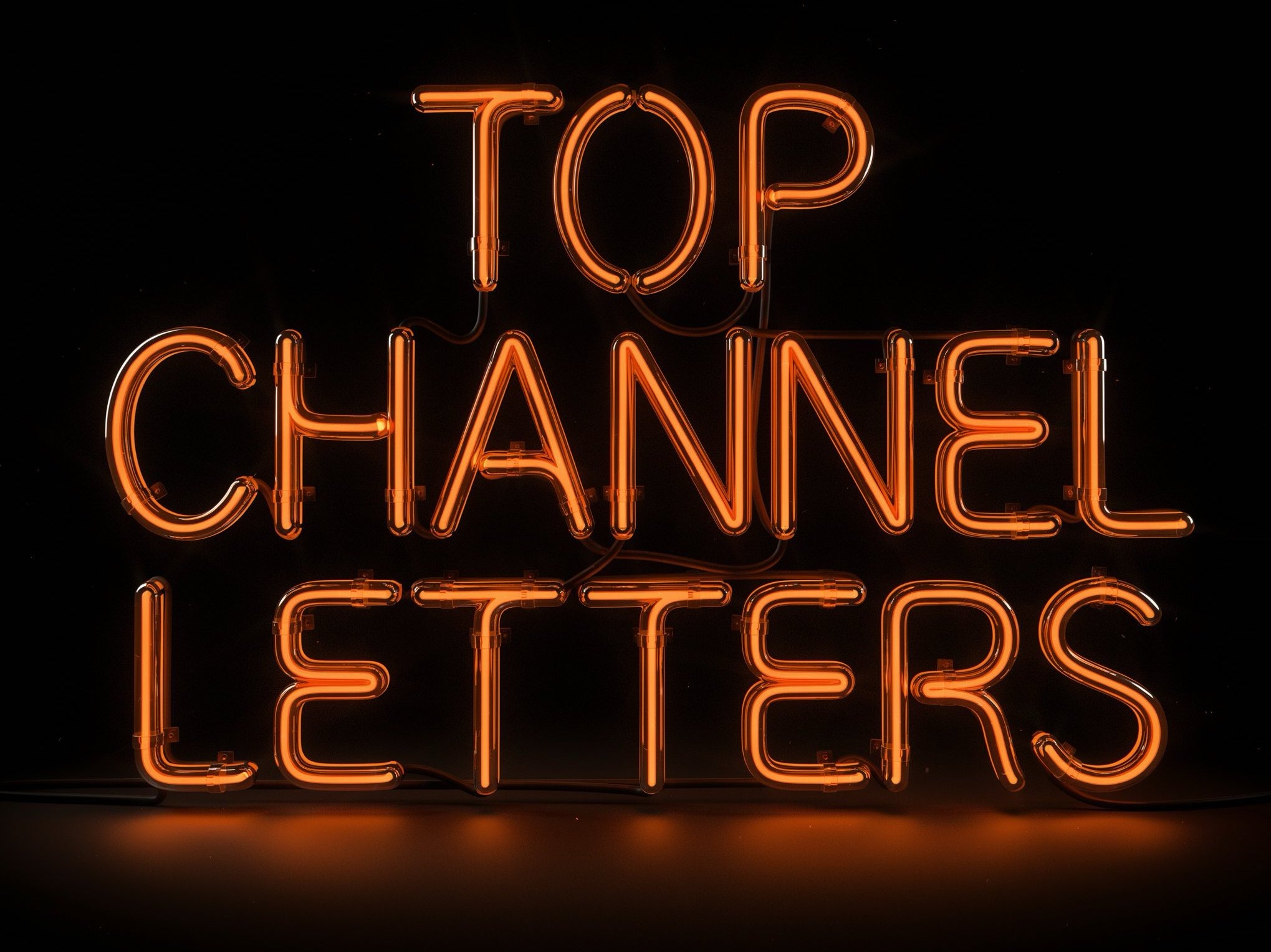 Top Channel Letters — illuminated neon channel letter sign